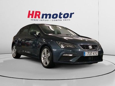 Usado Seat Leon FR 151 CV (111 kW) 2018 Negro Utilitario