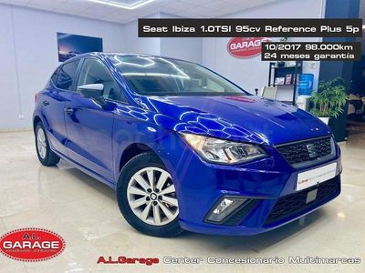 Usado Seat Ibiza Reference 95 CV (69 kW) 2018 Azul Berlina
