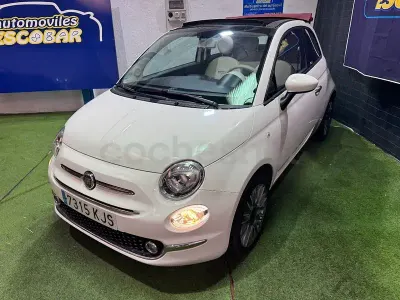 Usado Fiat 500C Lounge 69 CV (50 kW) 2018 Blanco Descapotable