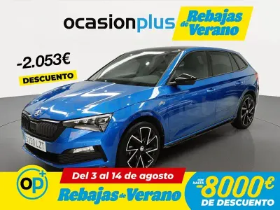 Usado Skoda Scala Monte Carlo 150 CV (110 kW) 2022 Azul Utilitario