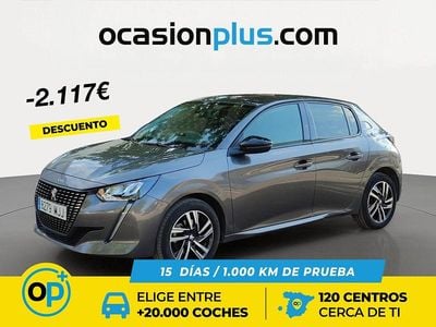 Usado Peugeot 208 Allure 100 CV (73 kW) 2023 Gris Utilitario