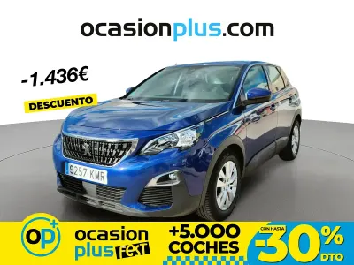 Usado Peugeot 3008 Active 130 CV (95 kW) 2018 Azul SUV