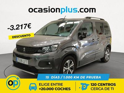 Usado Peugeot Rifter GT-line 130 CV (95 kW) 2020 Gris Monovolumen