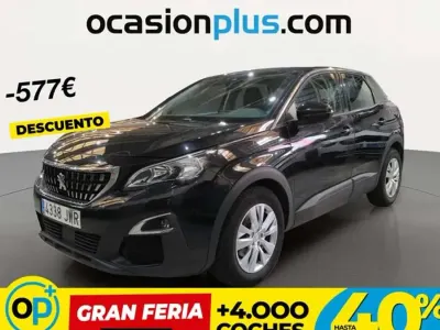 Usado Peugeot 3008 Active 131 CV (96 kW) 2017 Negro SUV