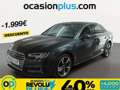 Usado Audi A4 S-Line 150 CV (110 kW) 2018 Gris Berlina