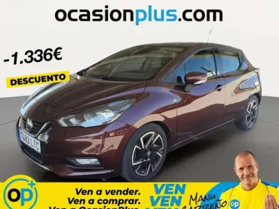 Usado Nissan Micra Acenta 92 CV (67 kW) 2021 Rojo Utilitario