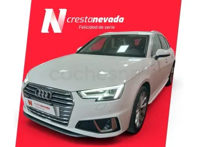 Usado Audi A4 S-Line 150 CV (110 kW) 2019 Blanco Familiar