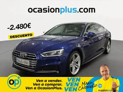 Usado Audi A5 Sport 150 CV (110 kW) 2018 Azul Coupe