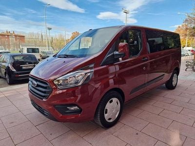 Rojo Usado 2021 Ford Transit Custom Trend Familiar | 26.900 € (Precio justo)