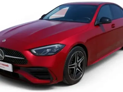 Usado Mercedes C220 200 CV (147 kW) 2022 Rojo Berlina