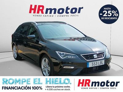 Usado Seat Leon FR 150 CV (110 kW) 2019 Negro Berlina