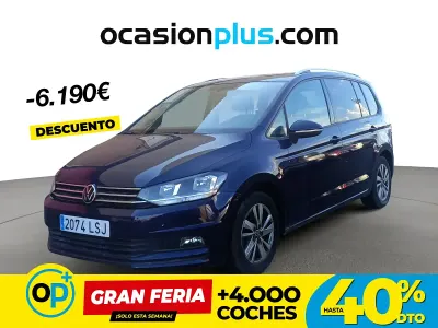 Usado VW Touran Advance 150 CV (110 kW) 2021 Azul Monovolumen