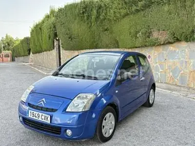 Usado Citroën C2 61 CV (44 kW) 2004 Azul Utilitario