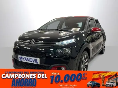 Usado Citroën C3 Feel 82 CV (60 kW) 2018 Negro Utilitario