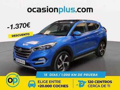 Azul Usado 2017 Hyundai Tucson SUV | 17.130 € (Precio justo)