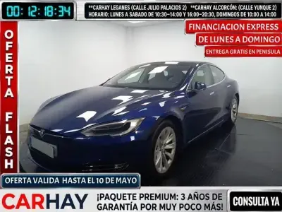 Usado Tesla Model S 450 kW (613 CV) 2018 Azul Utilitario