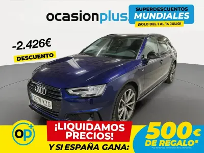 Usado Audi A4 S-Line 150 CV (110 kW) 2019 Azul Familiar