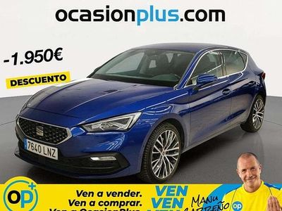 Usado Seat Leon XCELLENCE 150 CV (110 kW) 2021 Azul Utilitario