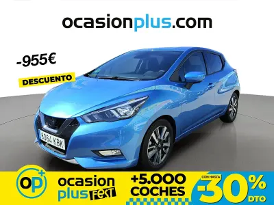 Usado Nissan Micra N-Connecta 90 CV (66 kW) 2017 Azul Utilitario