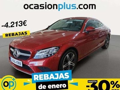 Rojo Usado 2018 Mercedes C200 Coupe | 29.364 € (Precio justo)