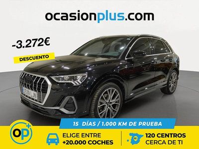 Usado Audi Q3 S-Line 150 CV (110 kW) 2020 Negro SUV