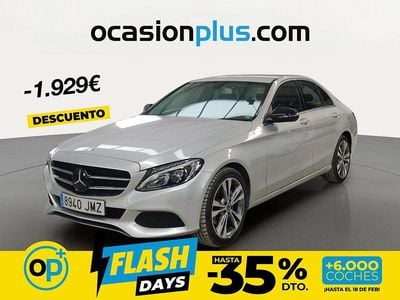 Usado Mercedes C220 170 CV (125 kW) 2016 Gris Berlina