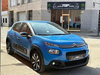 Usado Citroën C3 Feel 110 CV (80 kW) 2018 Azul Utilitario