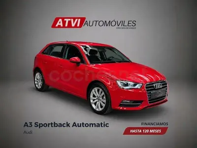 Usado Audi A3 Ambiente 105 CV (77 kW) 2014 Rojo Berlina