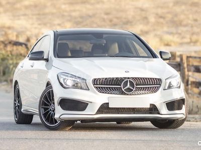 Usado Mercedes CLA220 AMG line 170 CV (125 kW) 2014 Blanco Berlina