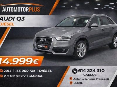 Usado Audi Q3 Ambiente 140 CV (102 kW) 2014 Gris / plata SUV
