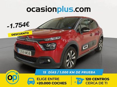 Rojo Usado 2024 Citroën C3 PureTech Berlina | 13.250 € (Precio justo)