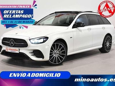 Usado Mercedes E300 AMG line 306 CV (225 kW) 2021 Blanco Familiar