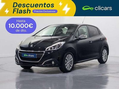 Usado Peugeot 208 Style 82 CV (60 kW) 2017 Negro Utilitario