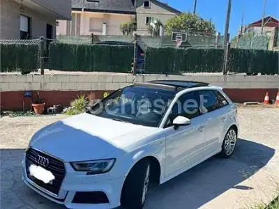 Usado Audi A3 S-Line 116 CV (85 kW) 2018 Blanco Berlina