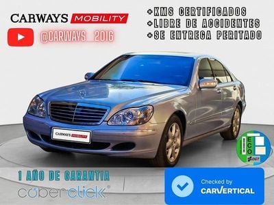 Usado Mercedes S500 306 CV (225 kW) 2004 Gris / plata Berlina