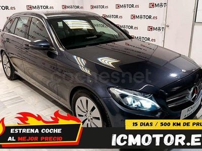 Usado Mercedes C350e 279 CV (205 kW) 2015 Gris / plata Familiar