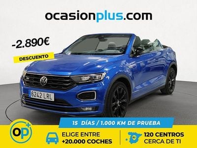 Azul Usado 2021 VW T-Roc Cabriolet R-line Descapotable | 31.800 € (Precio justo)
