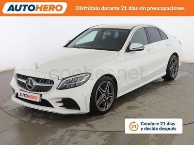 Usado Mercedes C200 AMG line 184 CV (135 kW) 2019 Blanco Berlina