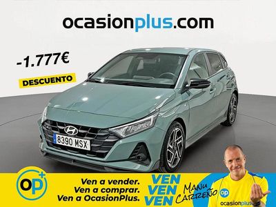 Usado Hyundai i20 N Line 79 CV (58 kW) 2024 Verde Utilitario