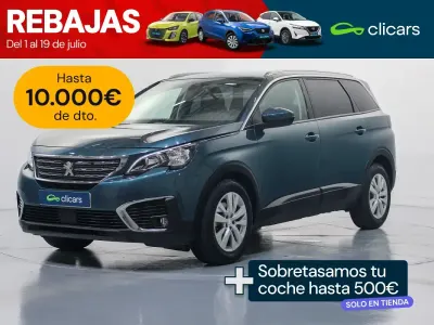 Usado Peugeot 5008 Active 130 CV (95 kW) 2019 Azul SUV