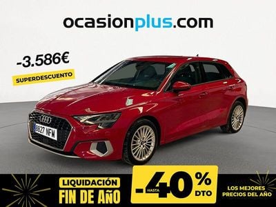 Rojo Usado 2023 Audi A3 Advanced Plus Berlina | 24.090 € (Precio justo)