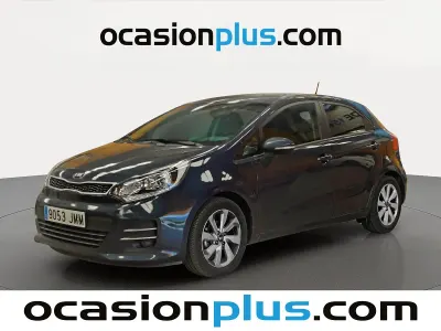 Usado Kia Rio 75 CV (55 kW) 2016 Azul Utilitario
