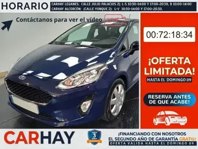 Usado Ford Fiesta Trend 125 CV (91 kW) 2021 Negro Utilitario