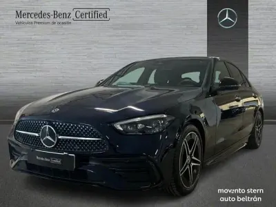 Usado Mercedes C200 AMG line 204 CV (150 kW) 2022 Azul Berlina