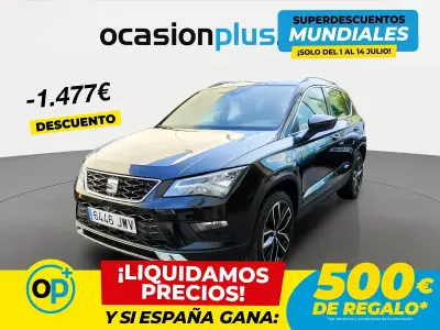 Usado Seat Ateca 4Drive 190 CV (139 kW) 2017 Negro SUV