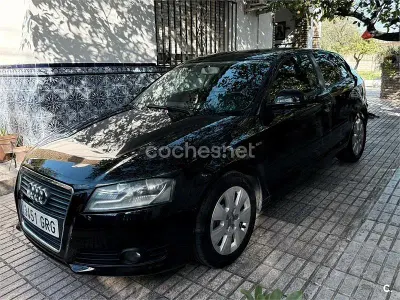 Usado Audi A3 105 CV (77 kW) 2009 Negro Utilitario