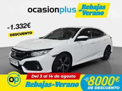 Usado Honda Civic Elegance 129 CV (94 kW) 2017 Blanco Berlina