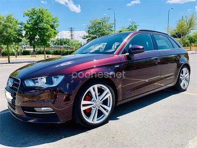 Usado Audi A3 S-Line 150 CV (110 kW) 2015 Granate Berlina
