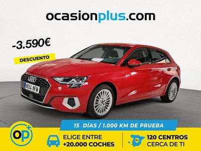 Rojo Usado 2022 Audi A3 Advanced Plus Berlina | 22.990 € (Precio justo)