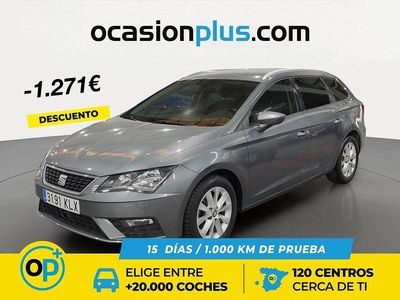 Usado Seat Leon Style 115 CV (84 kW) 2018 Gris Familiar